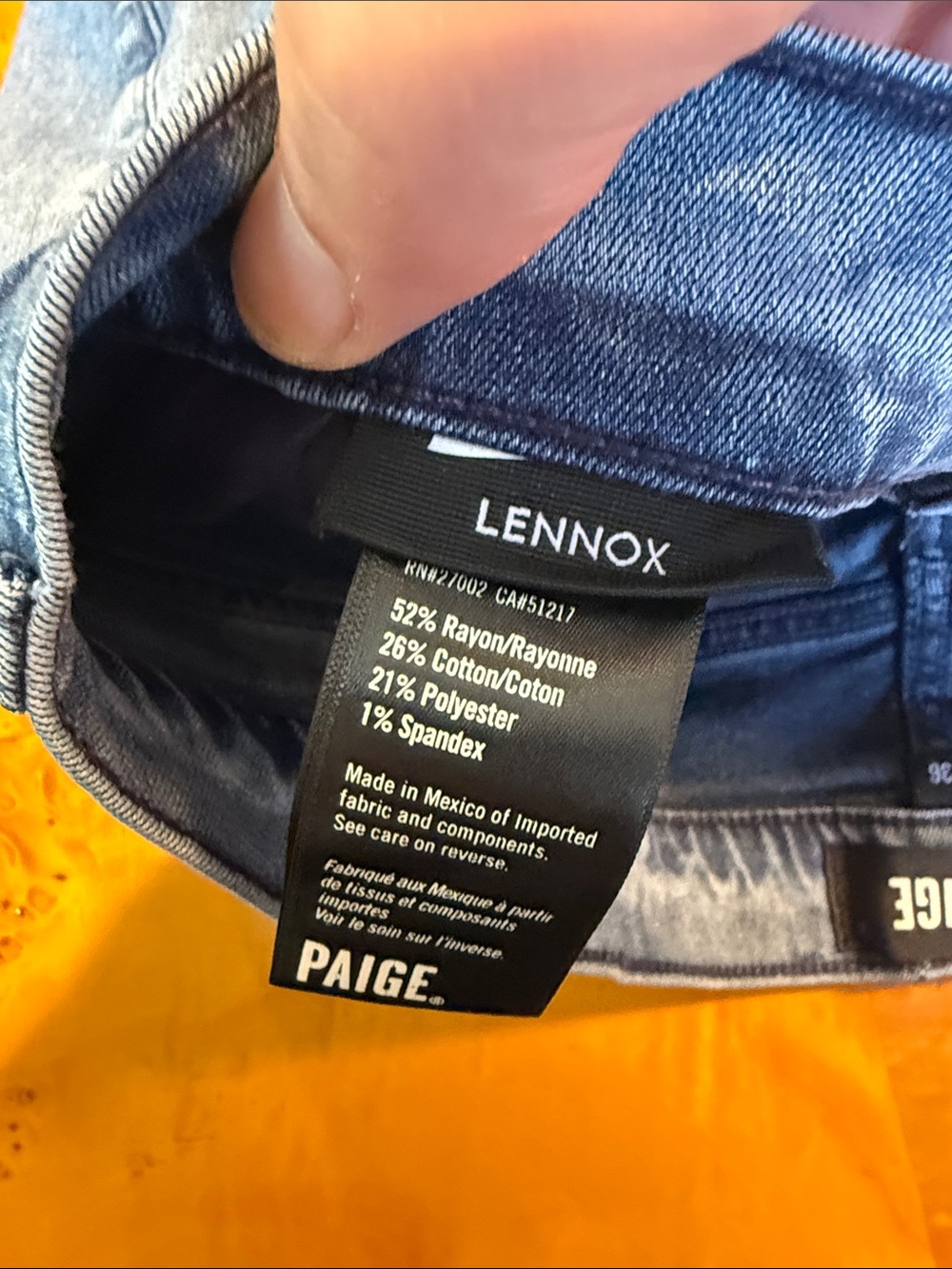 PAIGE Men's Light Blue Straight Jeans - Picture 3 of 4